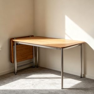 Rectangular Drop‑Leaf Dining Table for Tight Spaces